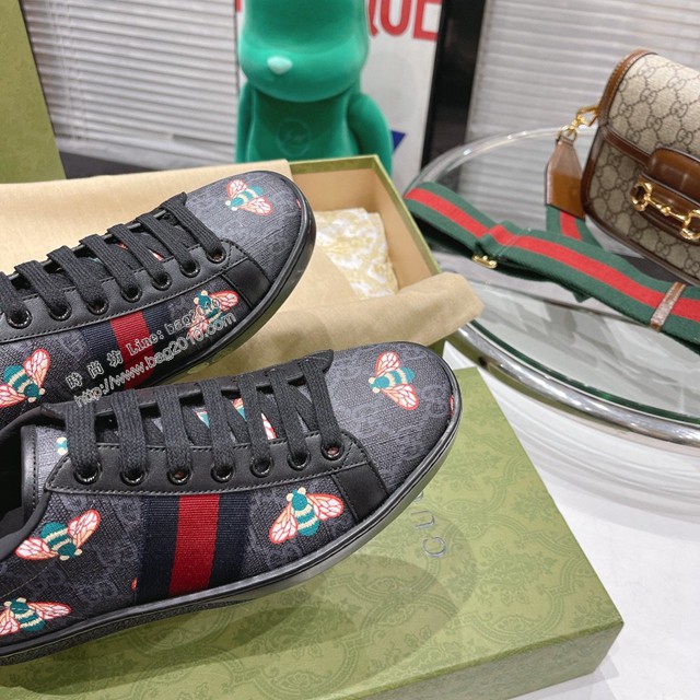 gucci頂級原版低幫鞋 古馳萬年經典情侶款小白鞋 男女款休閒板鞋 dx2750
